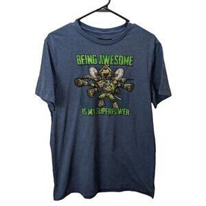 Teenage Mutant Ninja Turtles Gray M Medium T-Shirt